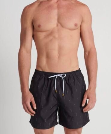Short black áncora
