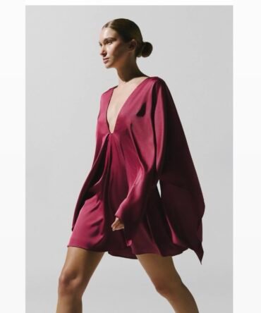 Pietro mini Dress amarenta