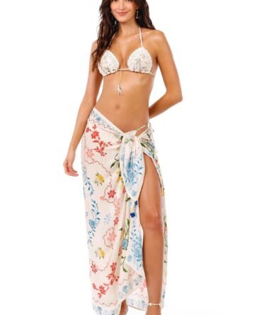 Marine bleu Sarong Skirt