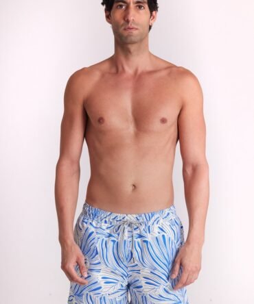 Short White-Blue
