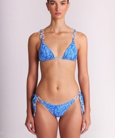Bikini azul triángulo